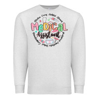 Oatmeal Heather medical assistant nurse Premium Sweatshirt - MaliasSmallBusiness