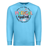 Ocean Blue medical assistant nurse Premium Sweatshirt - MaliasSmallBusiness