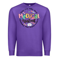 Purple medical assistant nurse Premium Sweatshirt - MaliasSmallBusiness