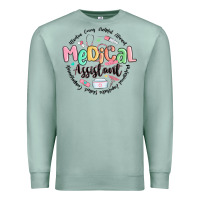 Seafoam medical assistant nurse Premium Sweatshirt - MaliasSmallBusiness