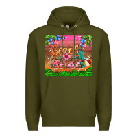 Army Green beach babe Premium Hoodie - HRA Design Shop