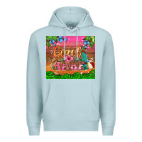 Blue Mist beach babe Premium Hoodie - HRA Design Shop