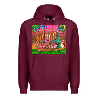 Burgundy beach babe Premium Hoodie - HRA Design Shop