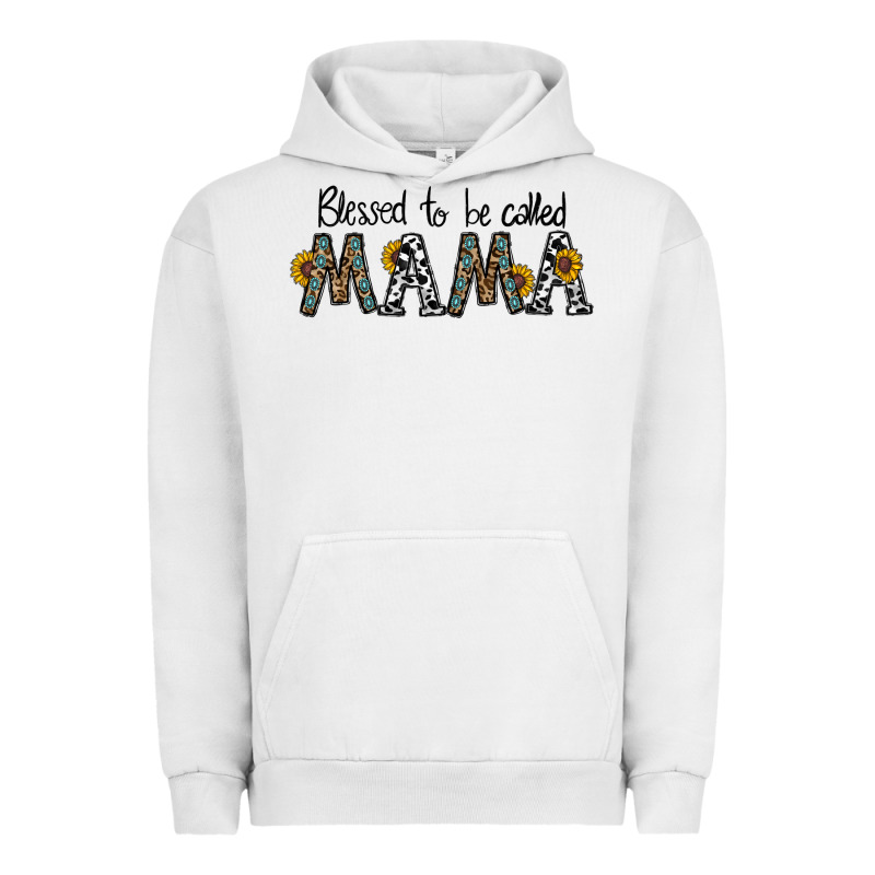 Blessed To Be Called Mama Urban Hoodie by CowhideDigitalArt | Teevron