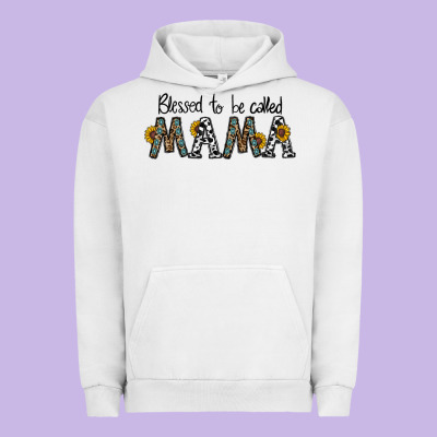 Blessed To Be Called Mama Urban Hoodie Designed By Cowhidedigitalart