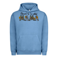 Pigment Pebble Blue blessed to be called mama Urban Hoodie - CowhideDigitalArt