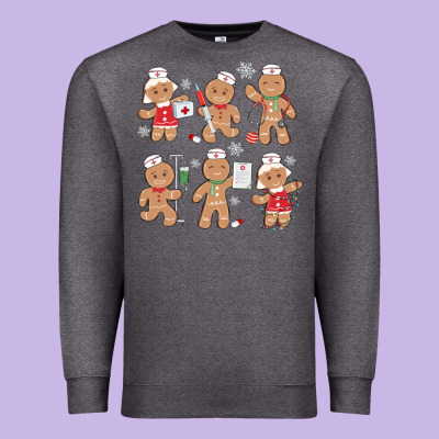 Premium Sweatshirt nurse gingerbread
