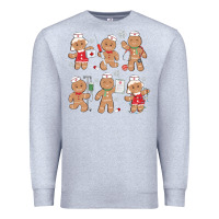 Heather Grey nurse gingerbread Premium Sweatshirt - MaliasSmallBusiness