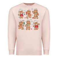 Pale Pink nurse gingerbread Premium Sweatshirt - MaliasSmallBusiness