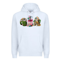 White mexican day of the dead coffee cups Premium Hoodie - FaDigitalArtStudio