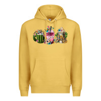 Antique Gold mexican day of the dead coffee cups Premium Hoodie - FaDigitalArtStudio