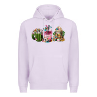 Lilac mexican day of the dead coffee cups Premium Hoodie - FaDigitalArtStudio