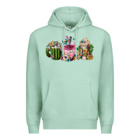 Seafoam mexican day of the dead coffee cups Premium Hoodie - FaDigitalArtStudio