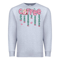 Heather Grey coffee and christ Premium Sweatshirt - MaliasSmallBusiness