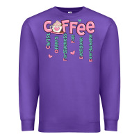 Purple coffee and christ Premium Sweatshirt - MaliasSmallBusiness