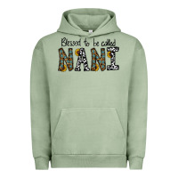Pigment Oil Green blessed to be called nanı Urban Hoodie - CowhideDigitalArt