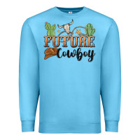 Ocean Blue future cowboy Premium Sweatshirt - MaliasSmallBusiness