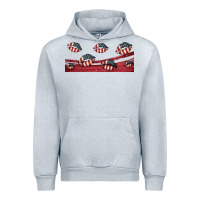Heather Grey american flag lips 16oz libbey cup Urban Hoodie - HRA Design Shop
