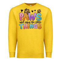 Lemon paws and enjoy the little things Premium Sweatshirt - MaliasSmallBusiness