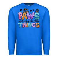 True Royal paws and enjoy the little things Premium Sweatshirt - MaliasSmallBusiness