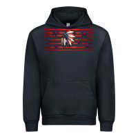 Navy patriotic native american headdress 16oz libbey cup Urban Hoodie - HRA Design Shop