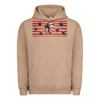 Pigment Burro patriotic native american headdress 16oz libbey cup Urban Hoodie - HRA Design Shop