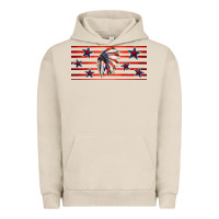Pigment French Oak patriotic native american headdress 16oz libbey cup Urban Hoodie - HRA Design Shop