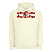 Pigment Pistachio patriotic native american headdress 16oz libbey cup Urban Hoodie - HRA Design Shop