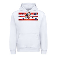 White patriotic native american headdress 16oz libbey cup Urban Hoodie - HRA Design Shop
