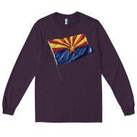 Plum arizona flag Long Sleeve Tee - BarkalooDesign
