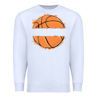 White custom basketball Premium Sweatshirt - MaliasSmallBusiness