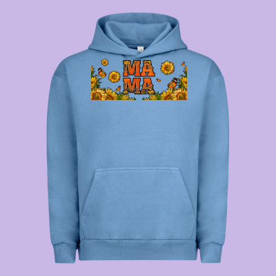 Sunflowers And Butterflies Mama 16oz Libbey Cup Urban Hoodie Designed By Hra Design Shop