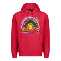 Cardinal summer vibes  rainbow Premium Hoodie - HRA Design Shop