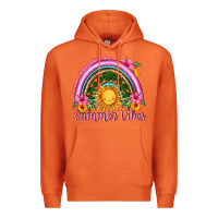 Carrot summer vibes  rainbow Premium Hoodie - HRA Design Shop