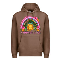 Chestnut summer vibes  rainbow Premium Hoodie - HRA Design Shop