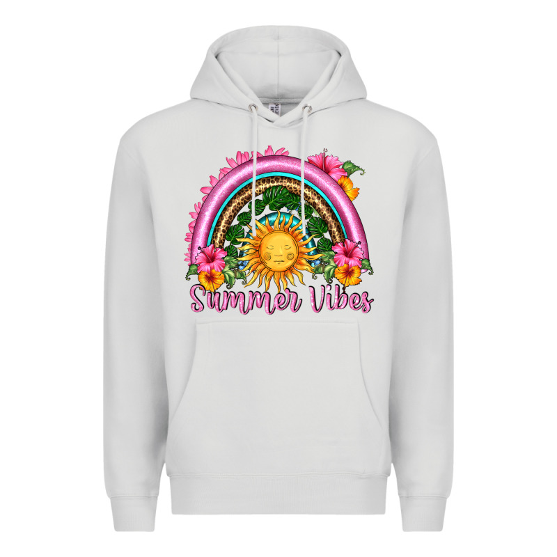 Summer Vibes  Rainbow Premium Hoodie by HRA Design Shop | Teevron