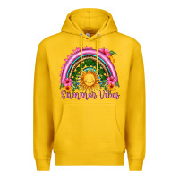 Lemon summer vibes  rainbow Premium Hoodie - HRA Design Shop