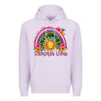 Lilac summer vibes  rainbow Premium Hoodie - HRA Design Shop