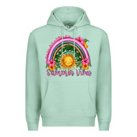 Seafoam summer vibes  rainbow Premium Hoodie - HRA Design Shop