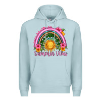 Blue Mist summer vibes  rainbow Premium Hoodie - HRA Design Shop