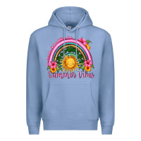 Colony Blue summer vibes  rainbow Premium Hoodie - HRA Design Shop