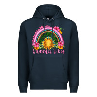Navy summer vibes  rainbow Premium Hoodie - HRA Design Shop