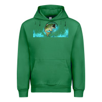 Emerald jumping bass fishing 16oz libbey cup Urban Hoodie - HRA Design Shop