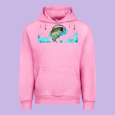 Jumping Bass Fishing 16oz Libbey Cup Urban Hoodie Designed By Hra Design Shop