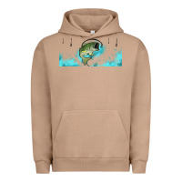 Pigment Burro jumping bass fishing 16oz libbey cup Urban Hoodie - HRA Design Shop