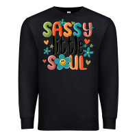 Black sassy little soul smiley Premium Sweatshirt - MaliasSmallBusiness
