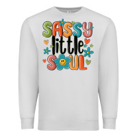 Dove Grey sassy little soul smiley Premium Sweatshirt - MaliasSmallBusiness