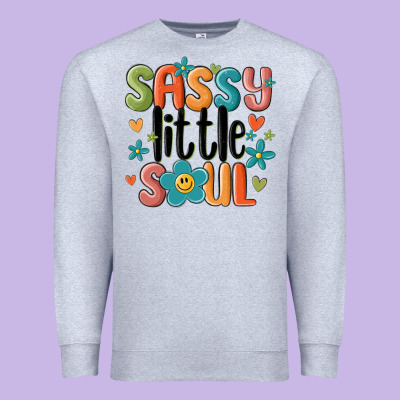 Premium Sweatshirt sassy little soul smiley