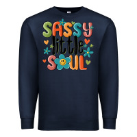 Navy sassy little soul smiley Premium Sweatshirt - MaliasSmallBusiness