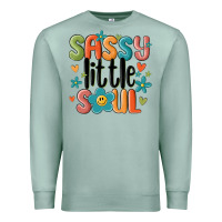 Seafoam sassy little soul smiley Premium Sweatshirt - MaliasSmallBusiness